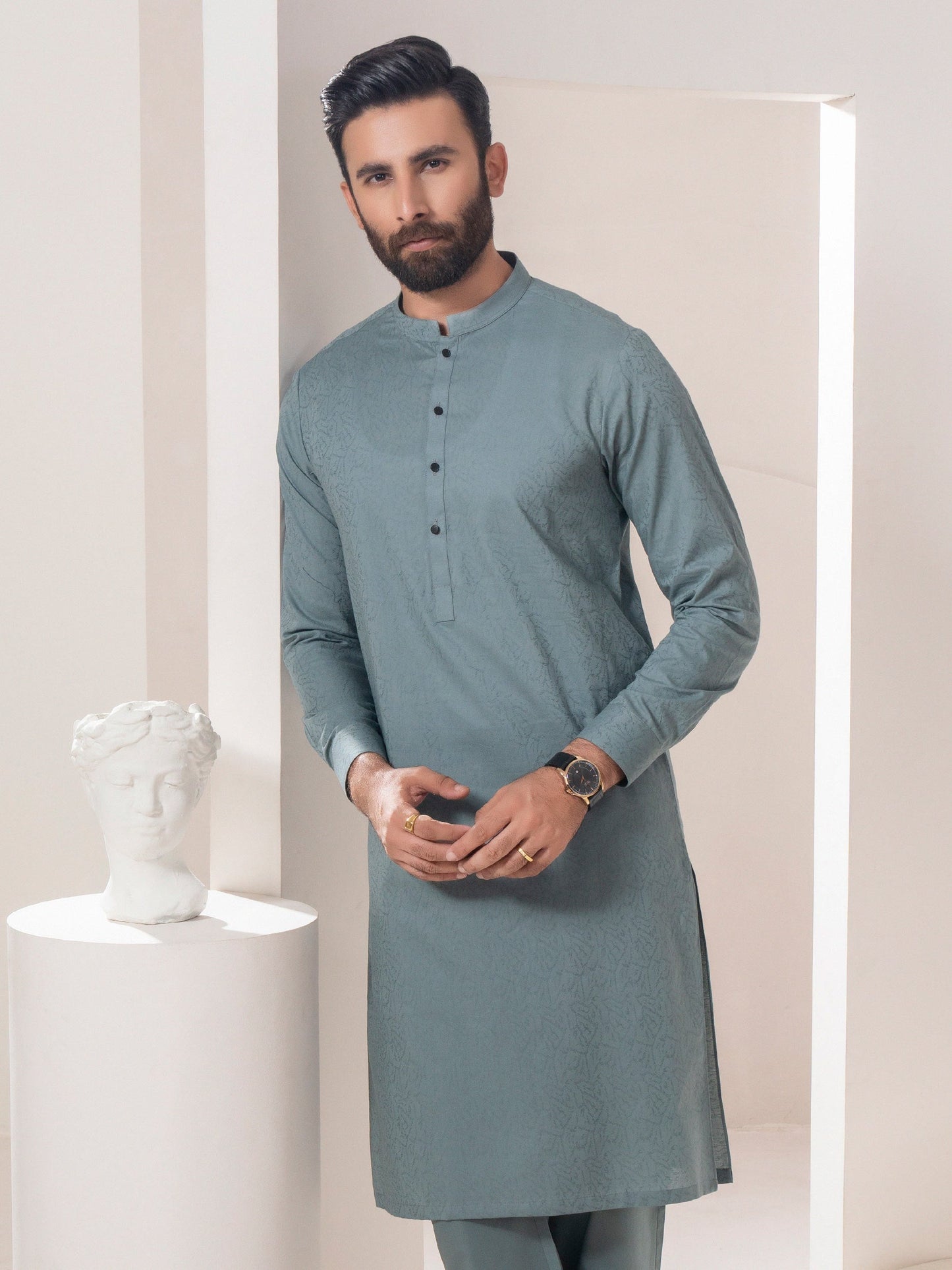 Self Jacquard Suit