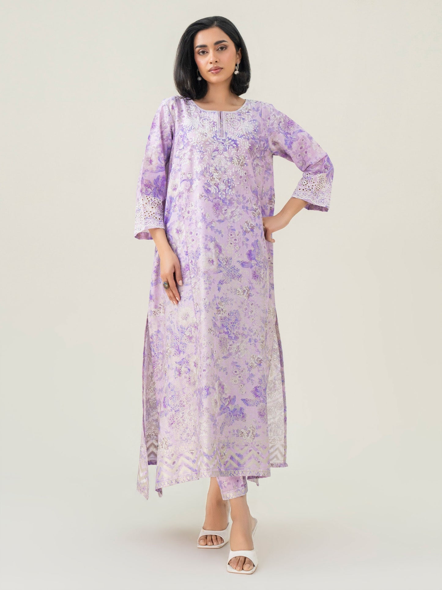 2 Piece Lawn Suit-Embroidered (Pret)