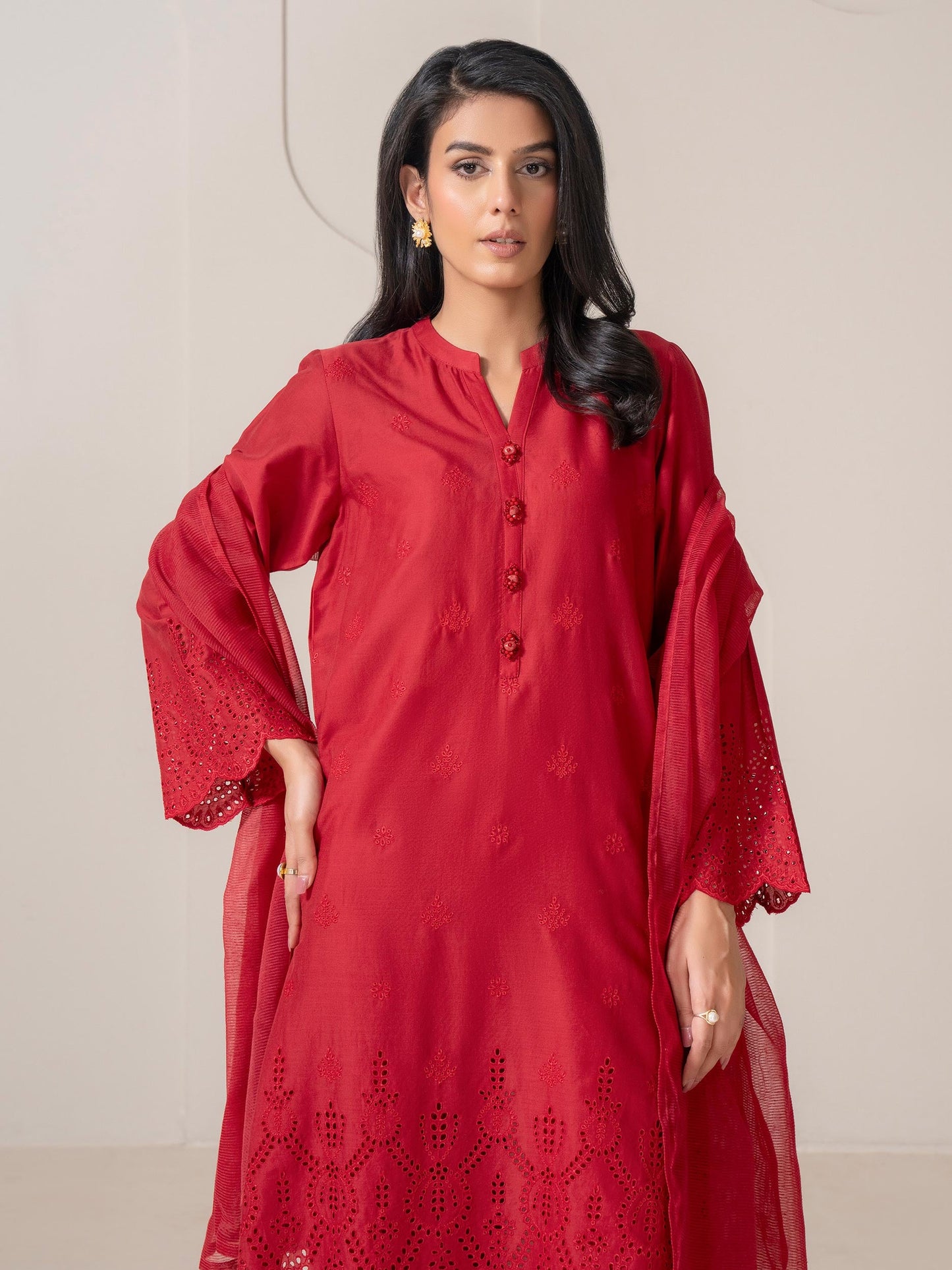 3 Piece Lawn Suit-Embroidered (Pret)