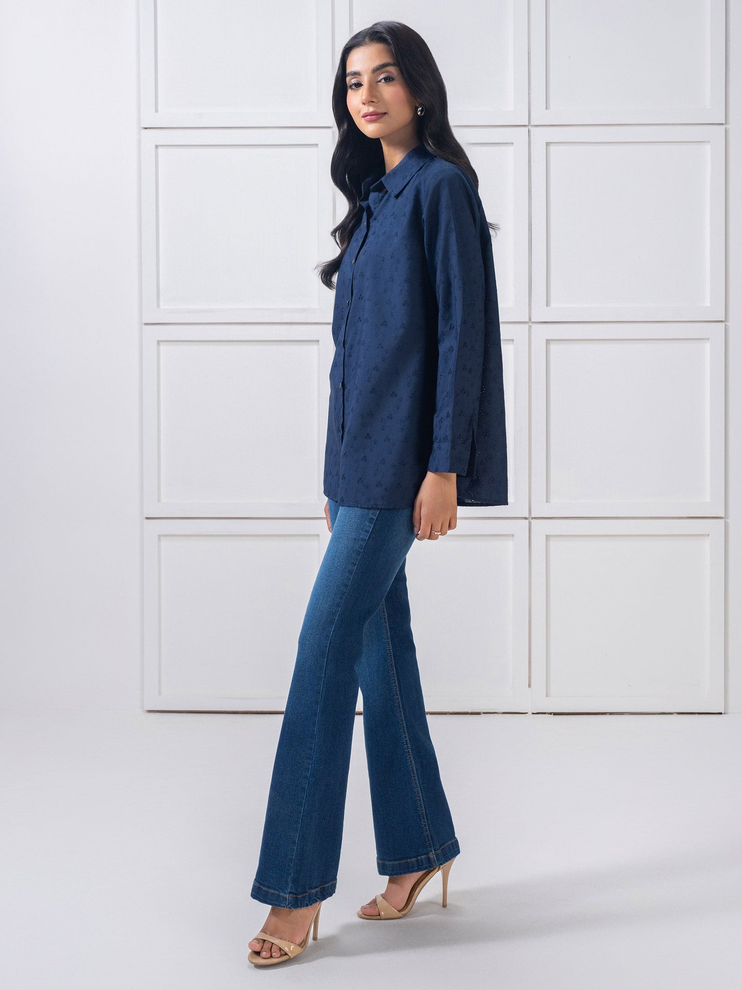 Embroidered Cambric Top