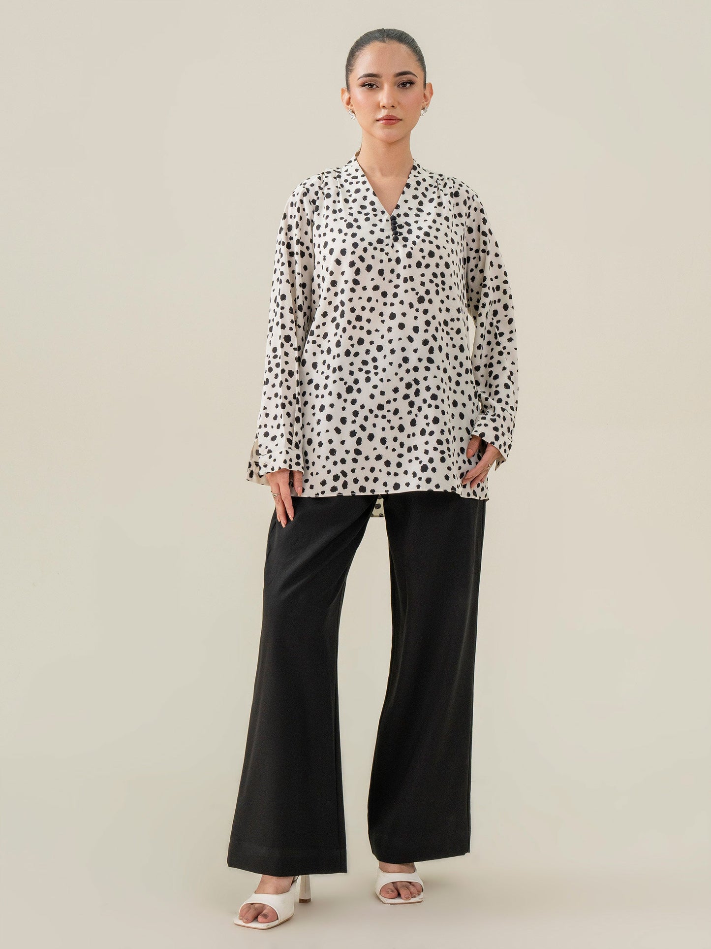 Printed Silk Top