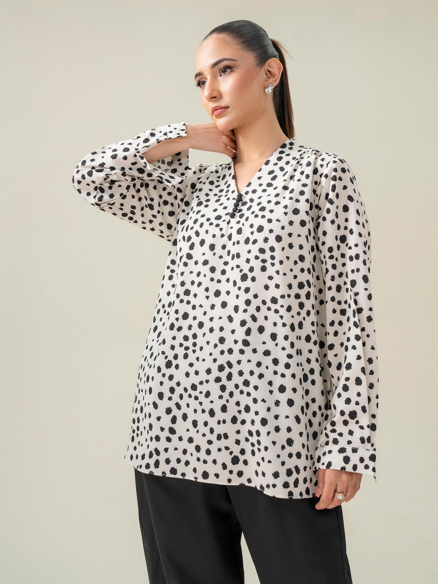 Printed Silk Top