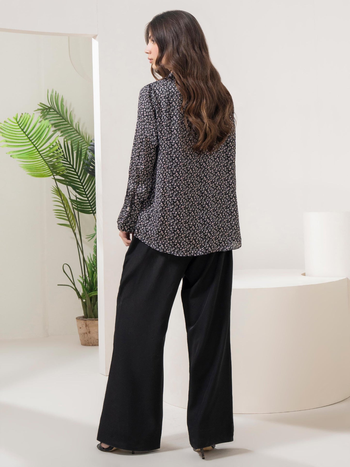 Printed Silk Top