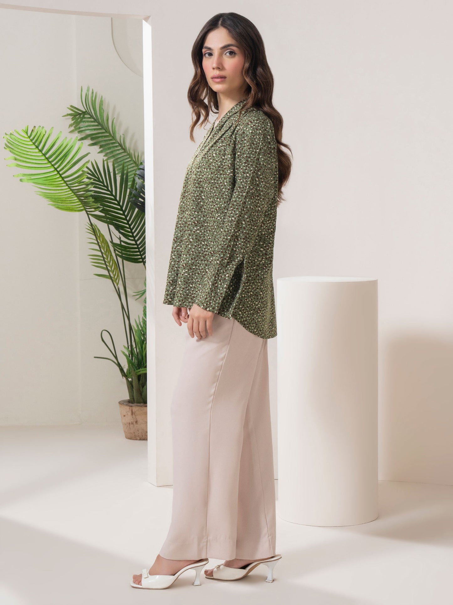 Printed Silk Top