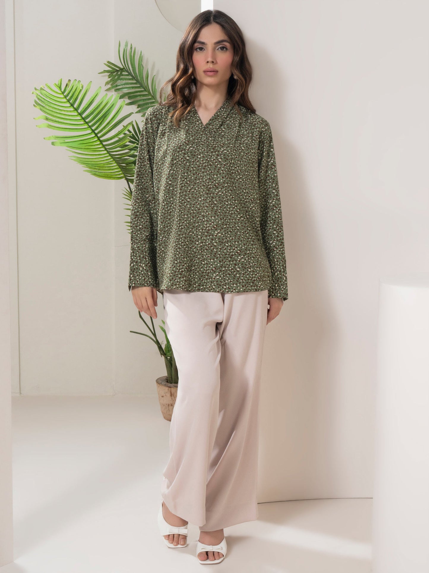 Printed Silk Top