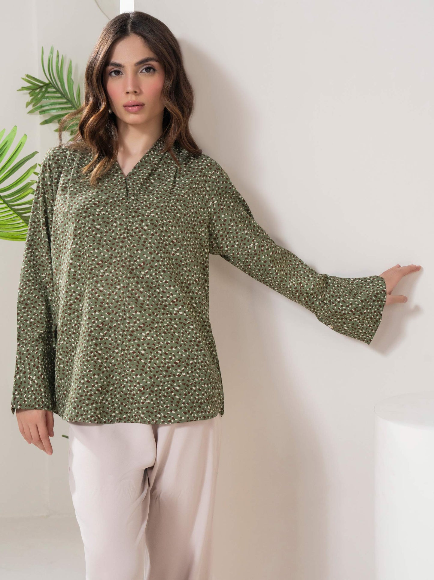 Printed Silk Top