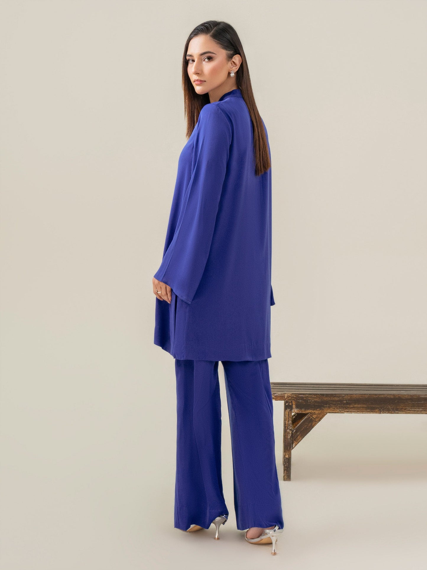 Silk Co-ord Set-Embellished (Pret)