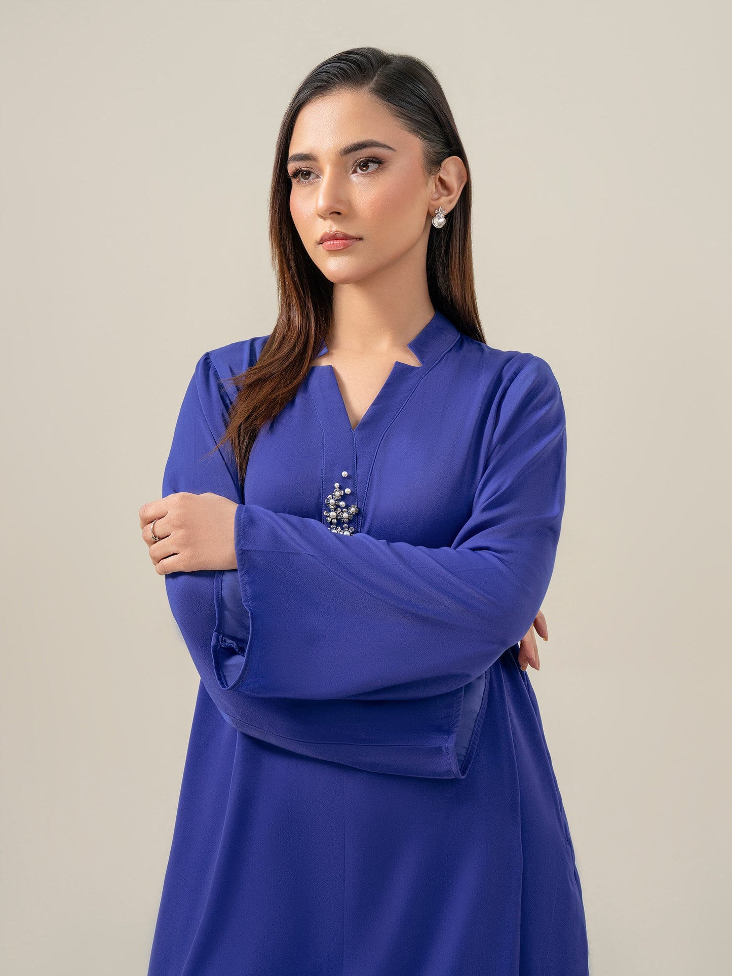 Silk Co-ord Set-Embellished (Pret)