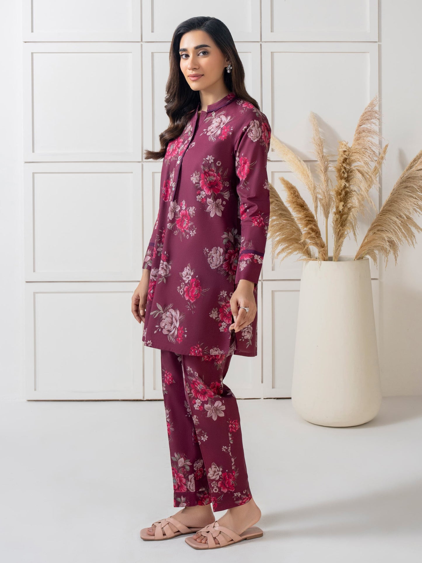 Cambric Co-ord Set-Printed (Pret)