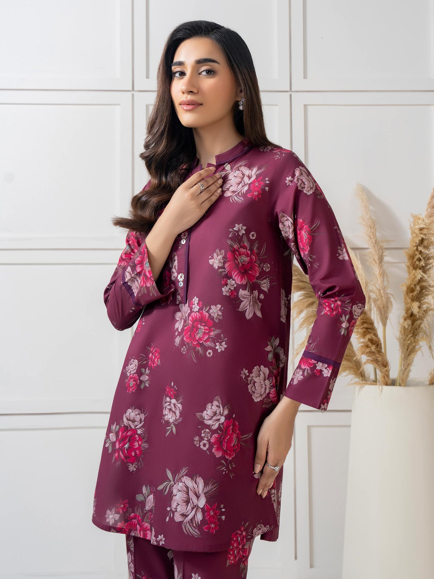 Cambric Co-ord Set-Printed (Pret)