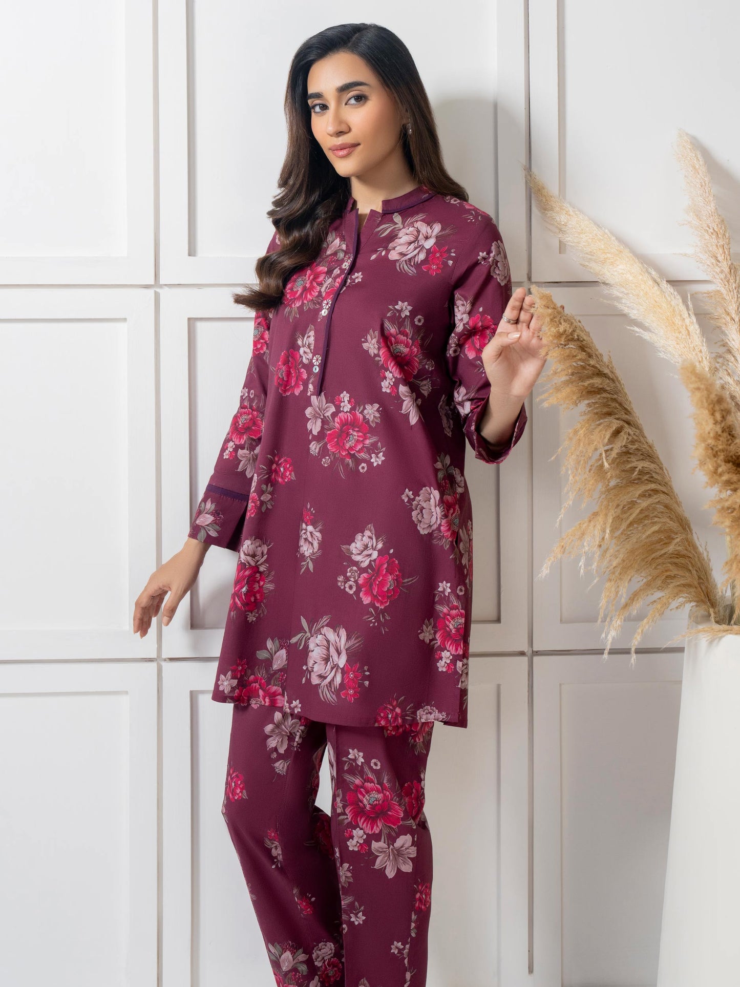 Cambric Co-ord Set-Printed (Pret)