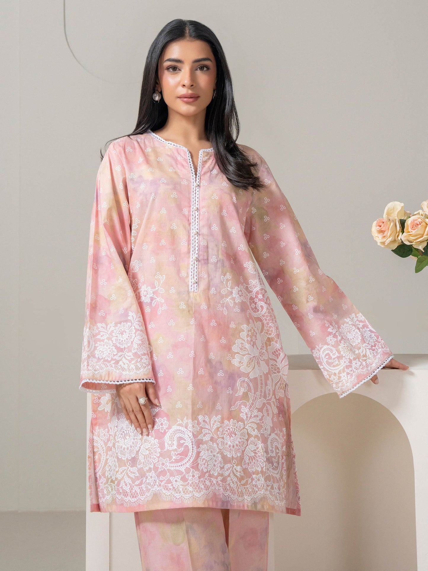 Lawn Co-ord Set-Printed (Pret)