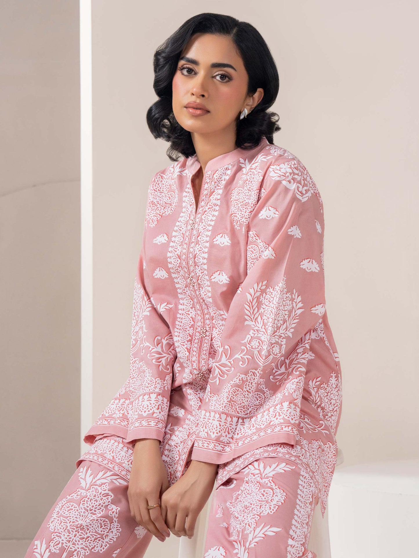 Lawn Co-ord Set-Printed (Pret)