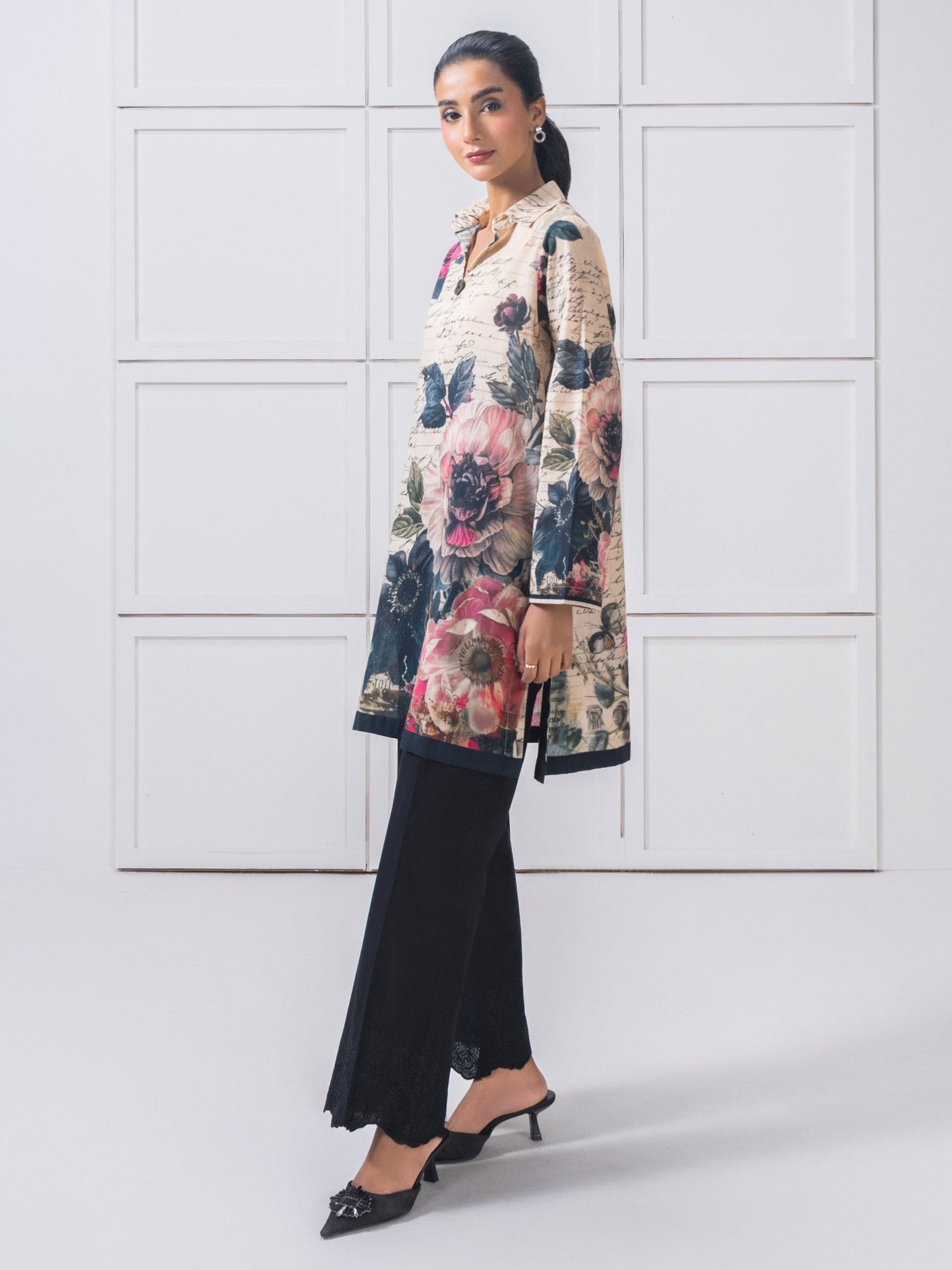 Lawn Shirt-Printed (Pret)