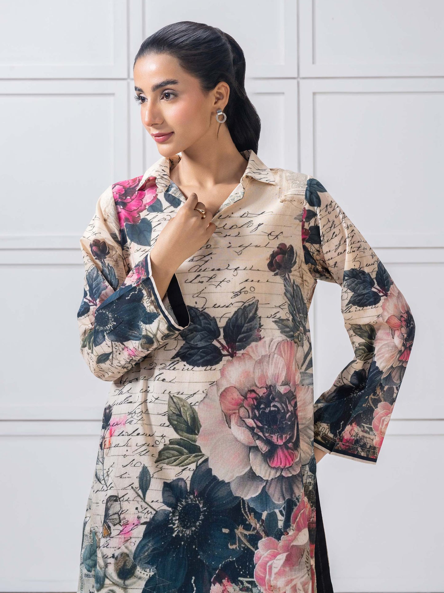 Lawn Shirt-Printed (Pret)