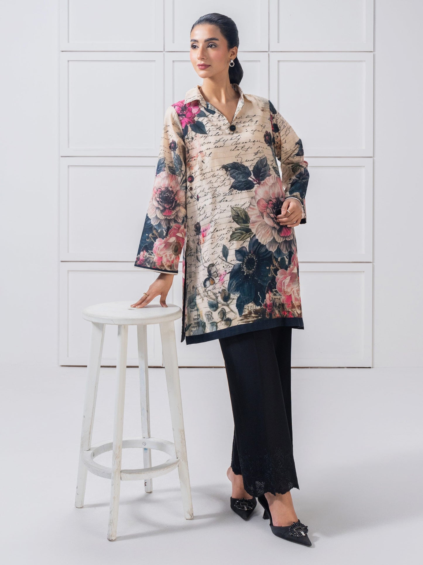 Lawn Shirt-Printed (Pret)
