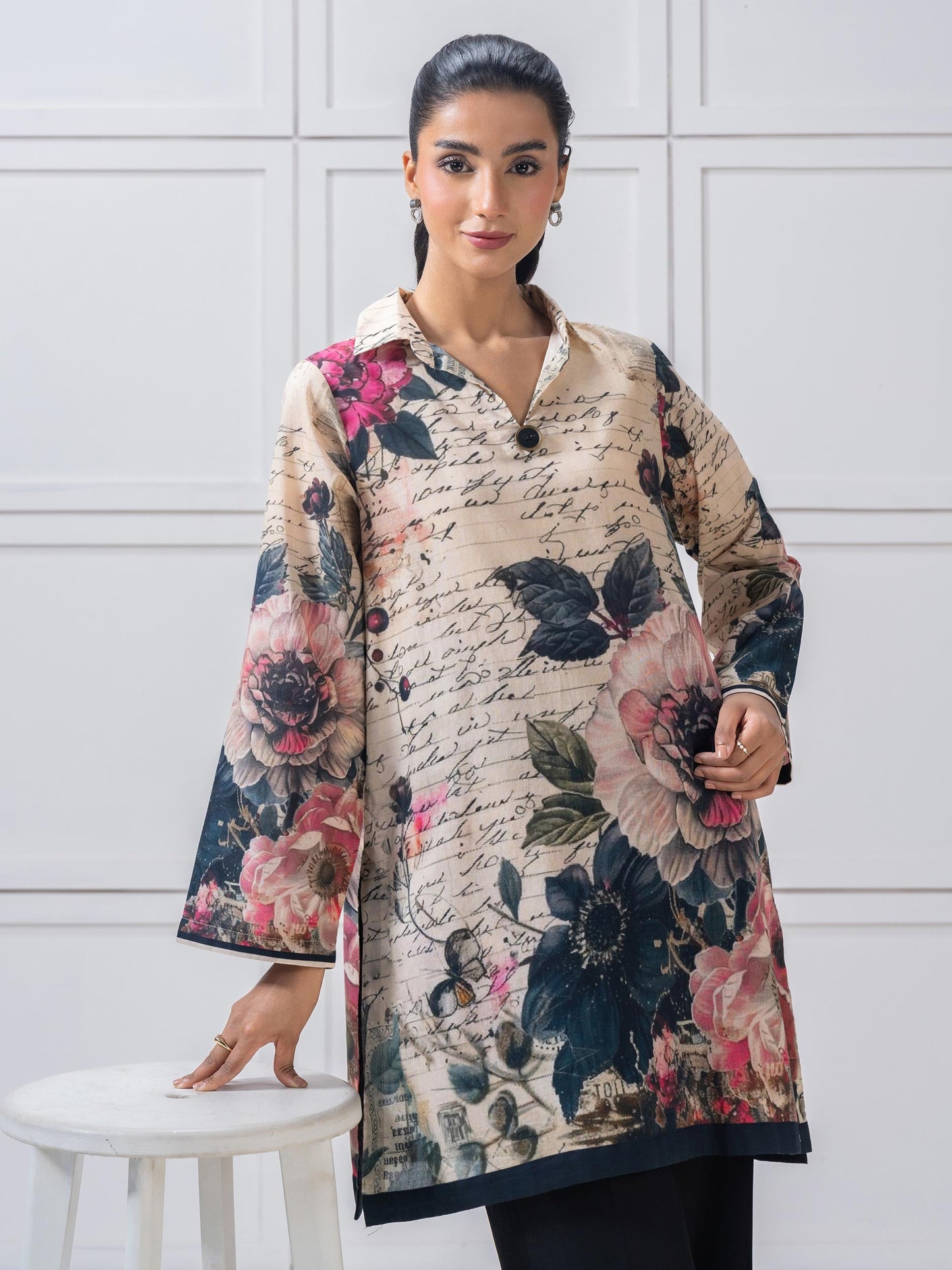 Lawn Shirt-Printed (Pret)