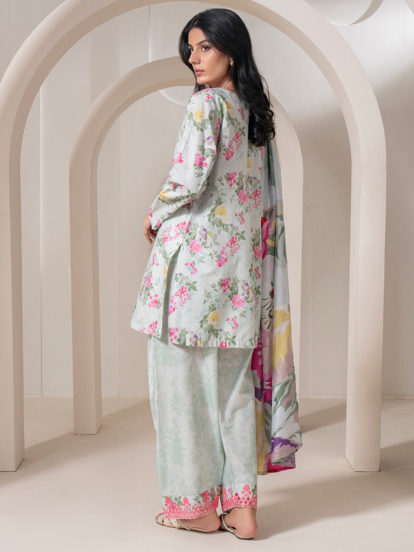 3 Piece Lawn Suit-Embroidered (Pret)