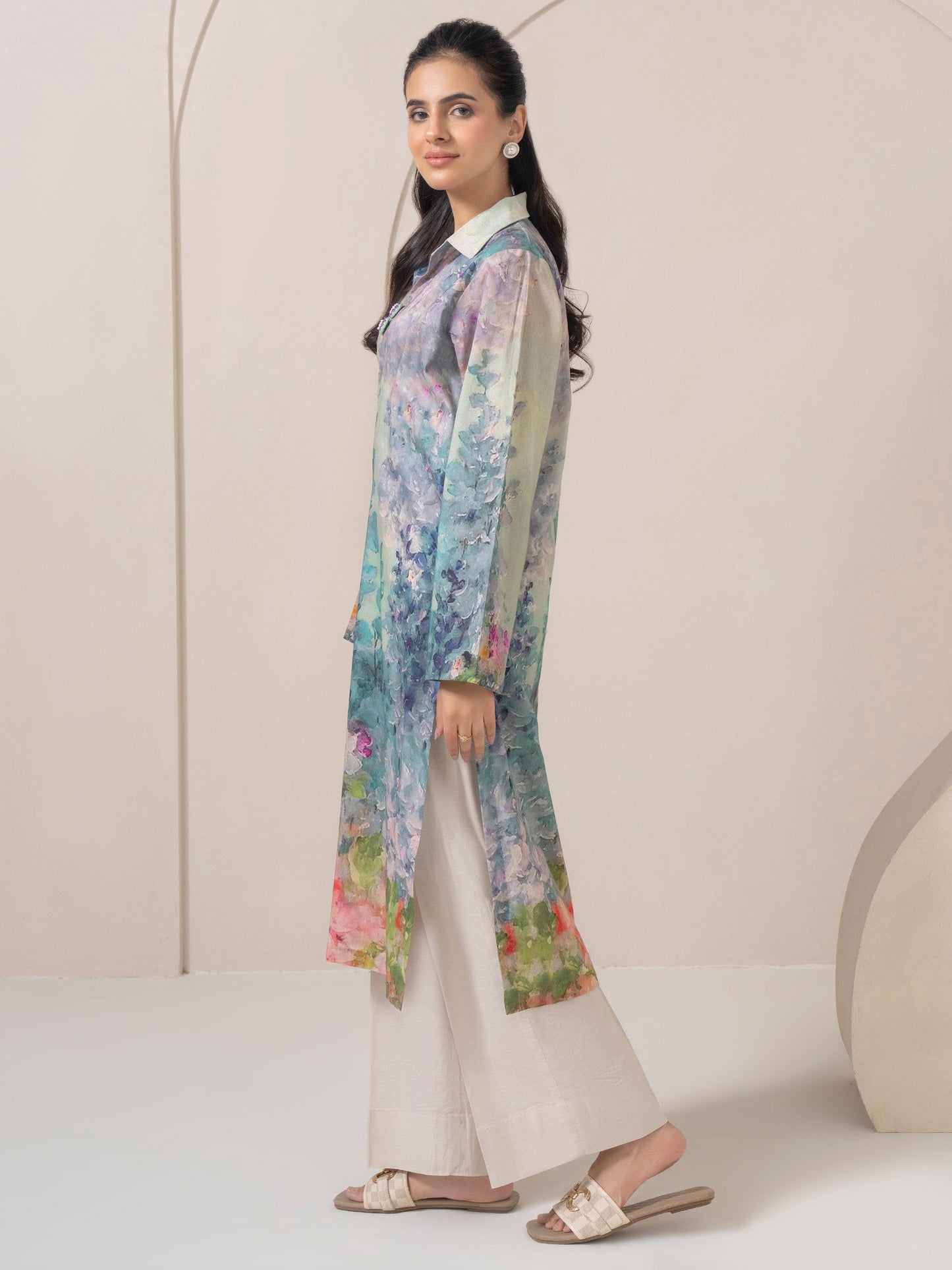 Lawn Shirt-Printed (Pret)