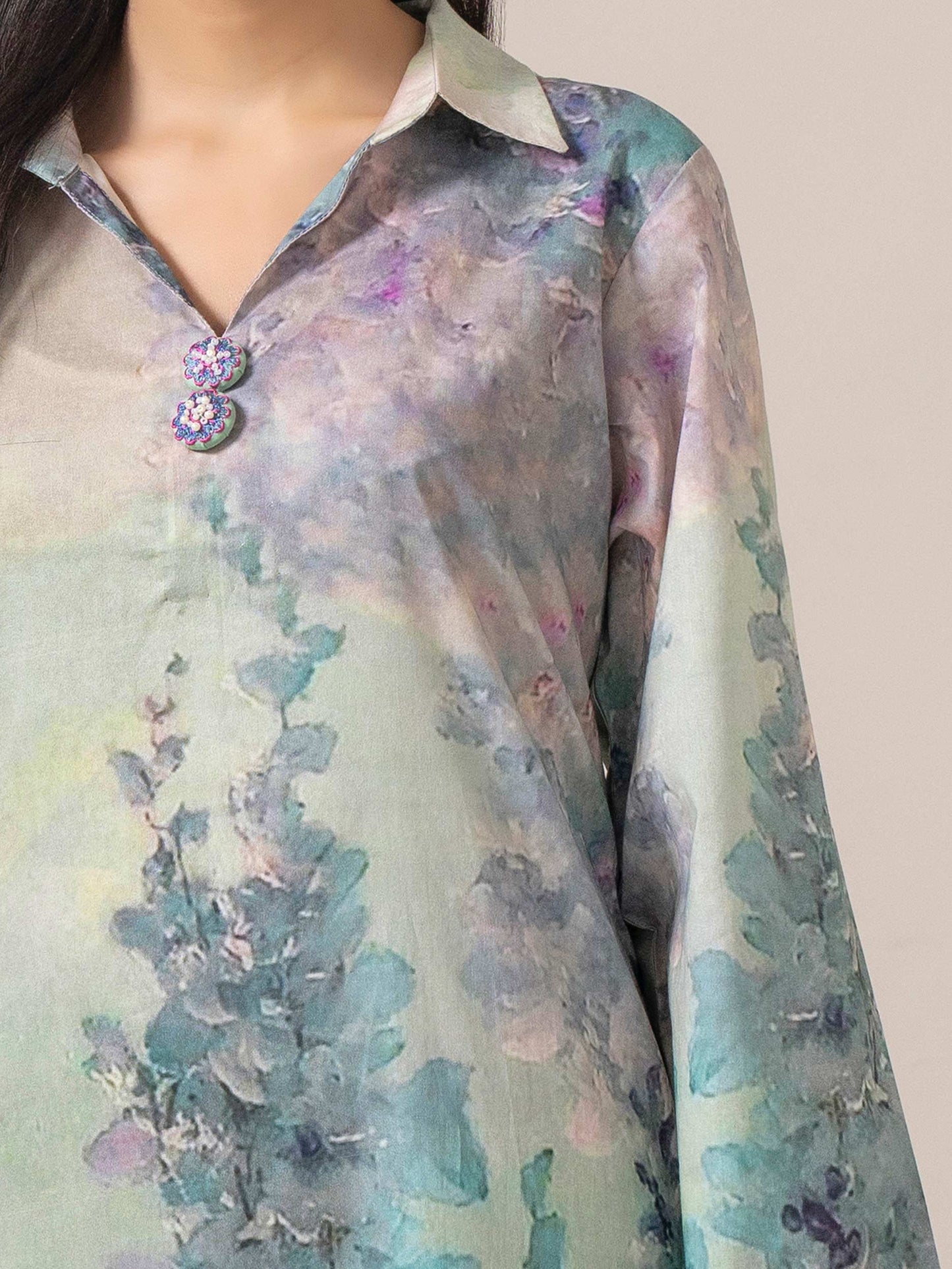 Lawn Shirt-Printed (Pret)