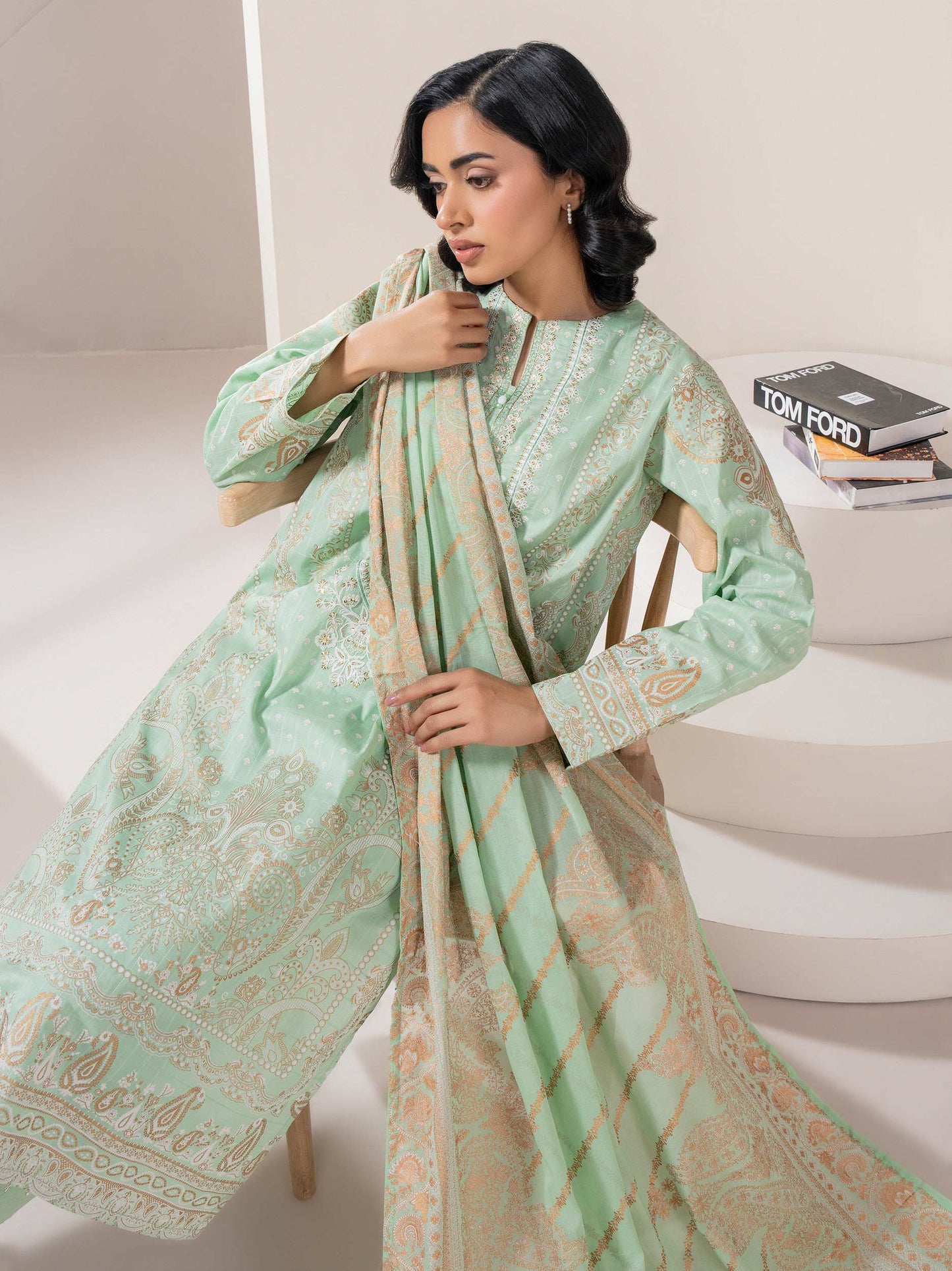 3 Piece Lawn Suit-Embroidered (Pret)
