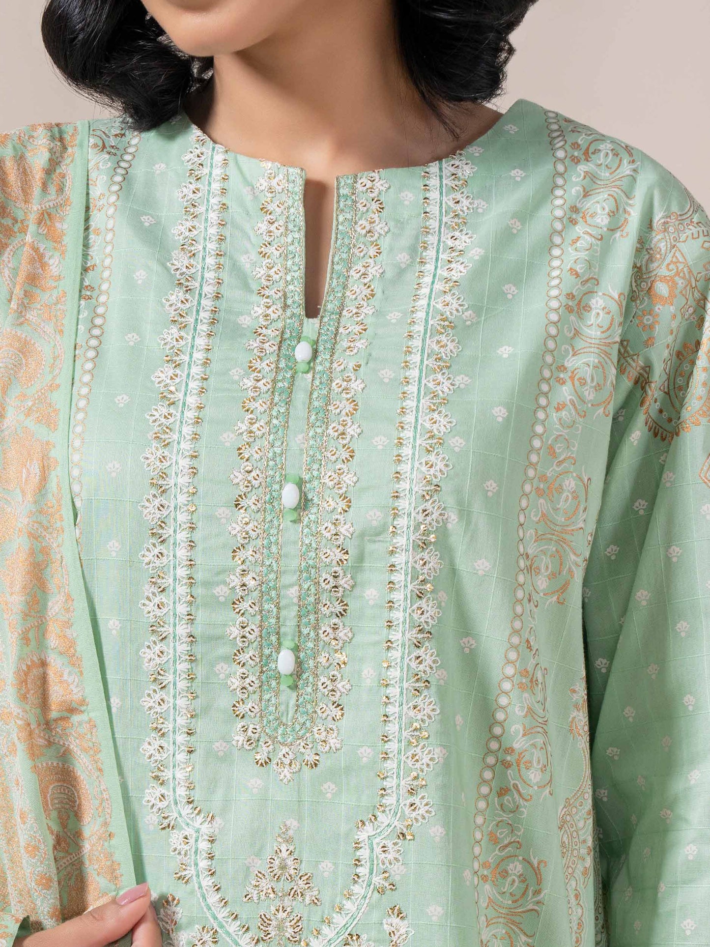 3 Piece Lawn Suit-Embroidered (Pret)