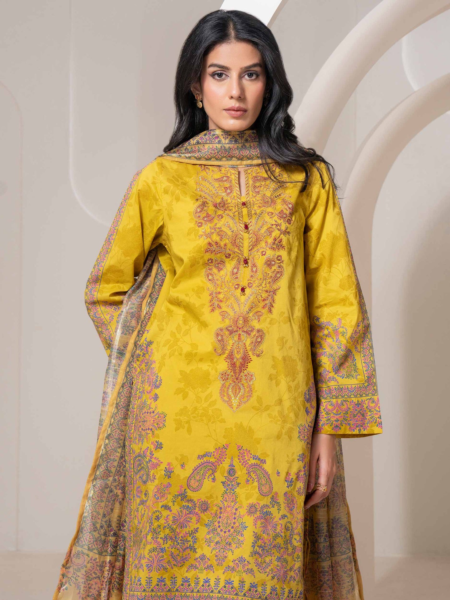 3 Piece Lawn Suit-Embroidered (Pret)