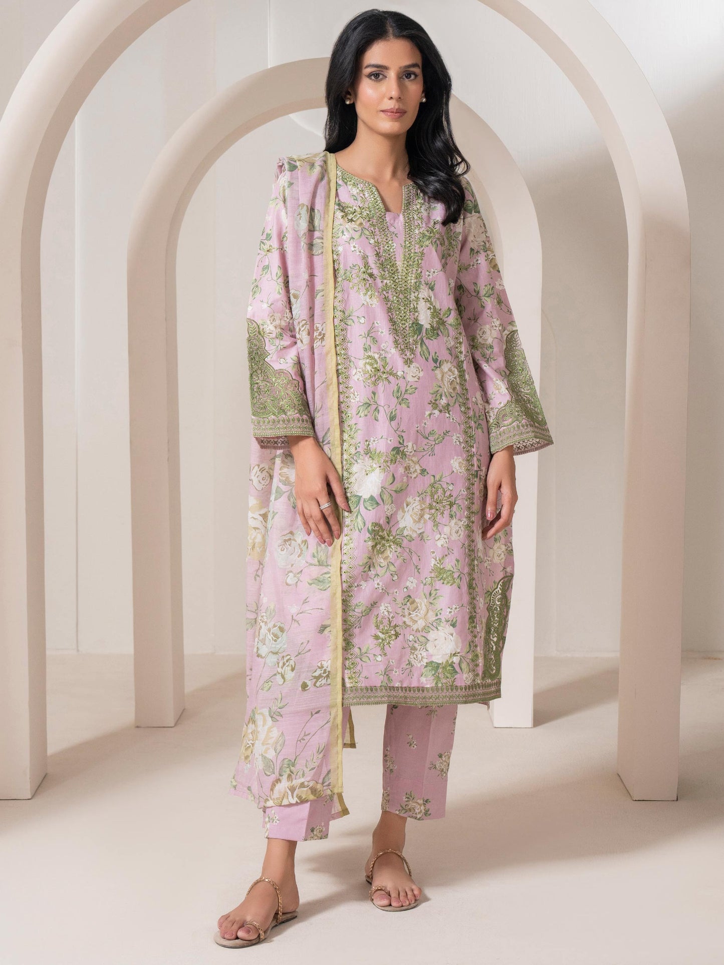 3 Piece Lawn Suit-Embroidered (Pret)