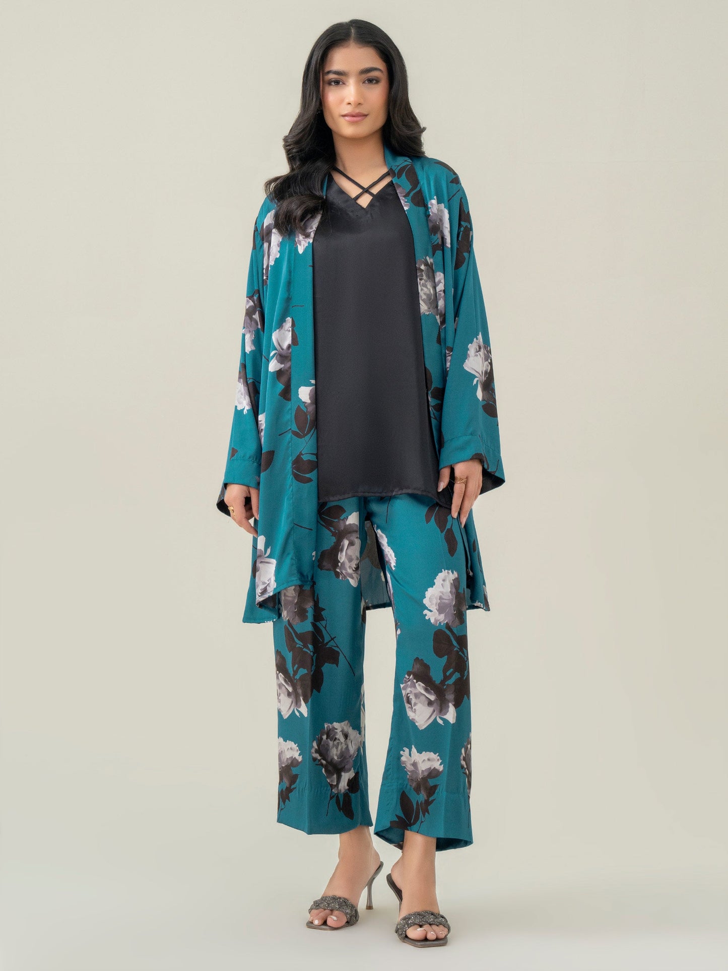 2 Piece Silk Suit-Printed (Pret)