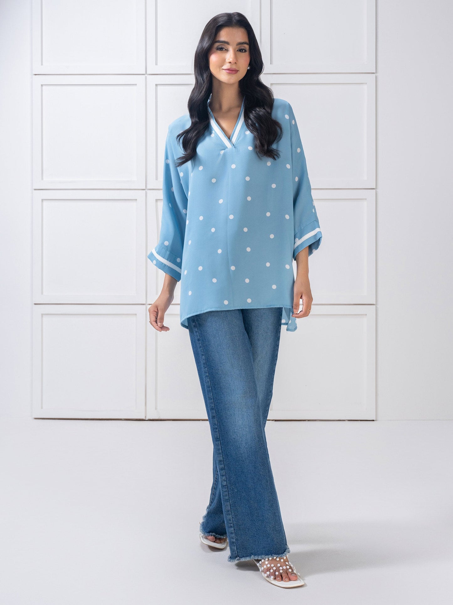 Printed Silk Top