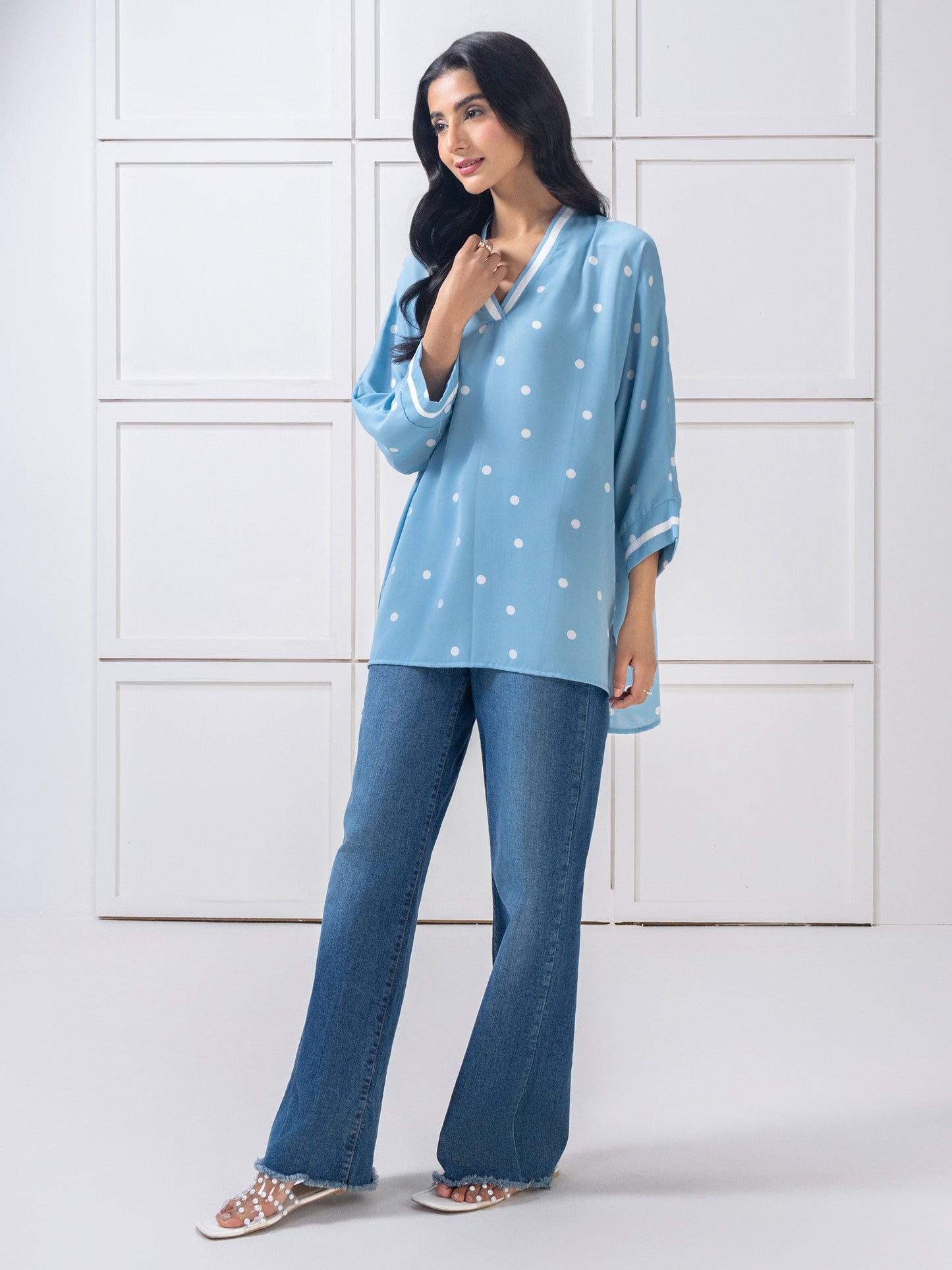 Printed Silk Top