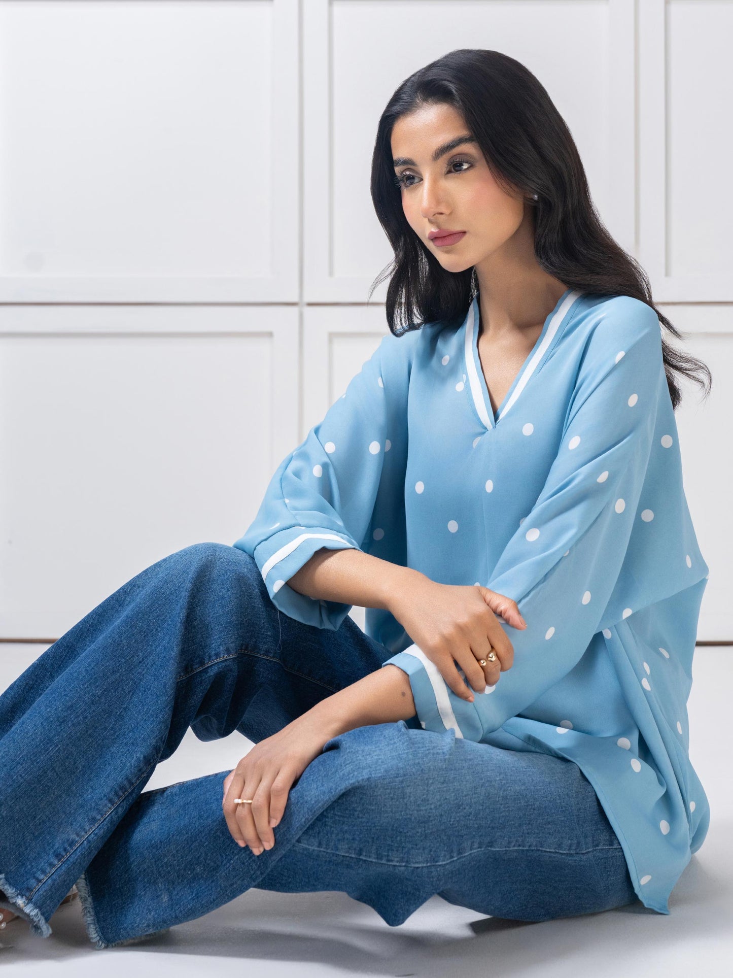 Printed Silk Top