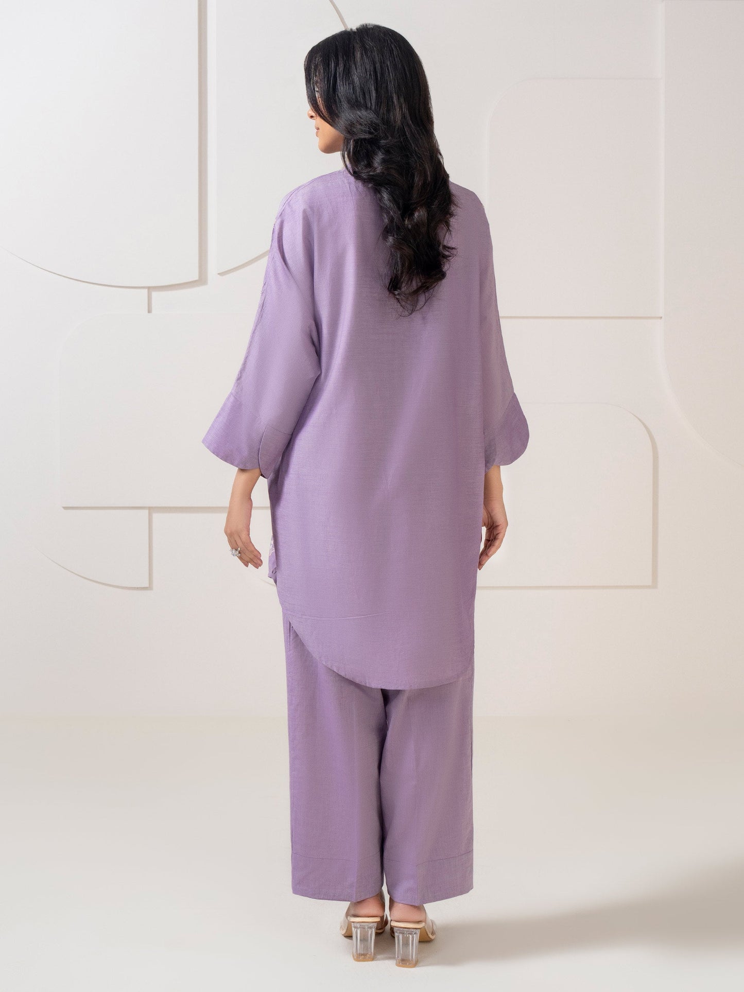 Yarn Dyed Co-Ord Set-Embroidered (Pret)