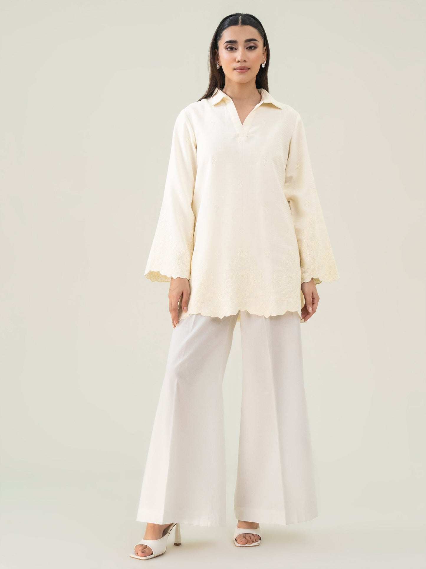 Embroidered Lawn Top