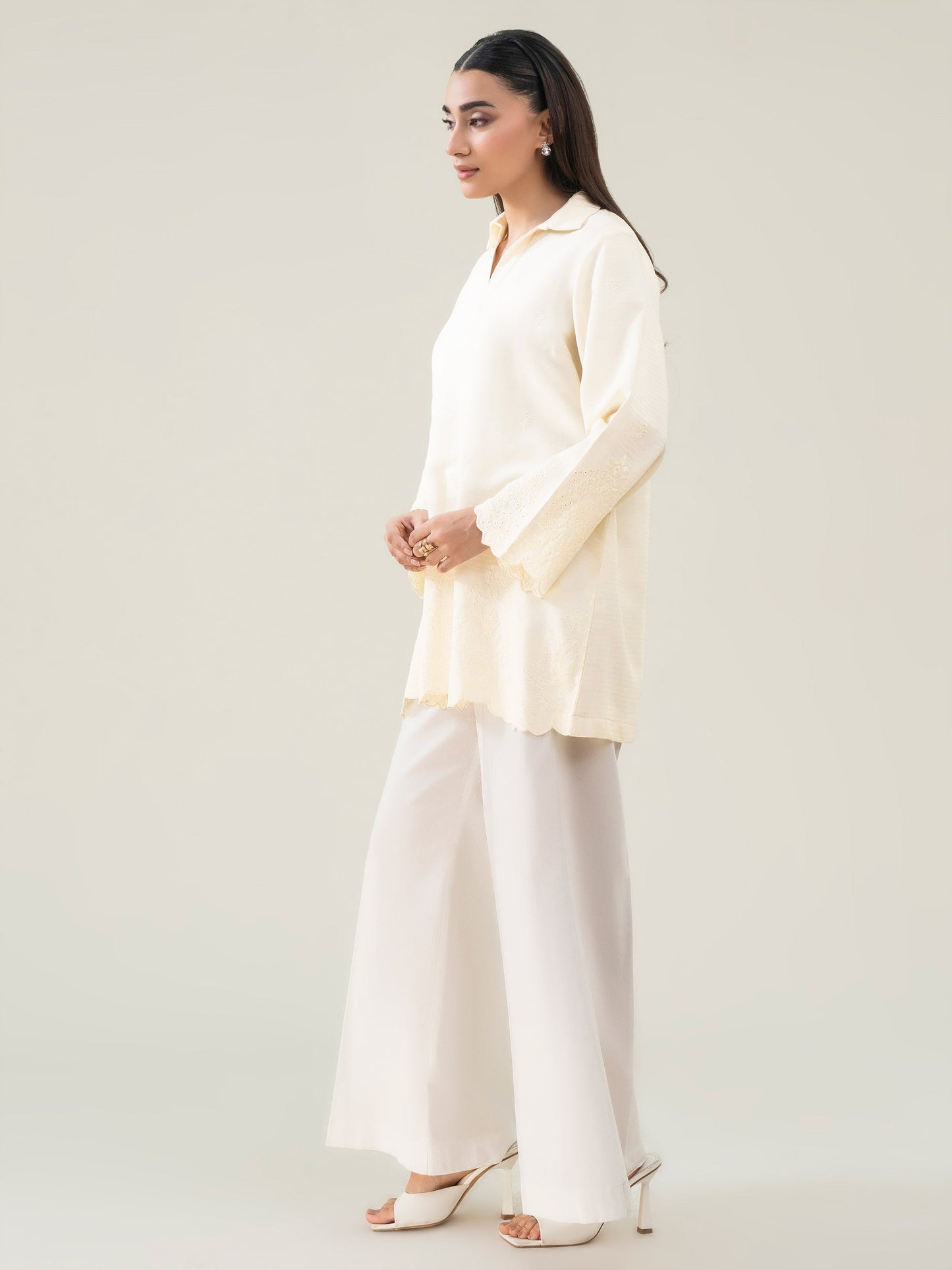 Embroidered Lawn Top