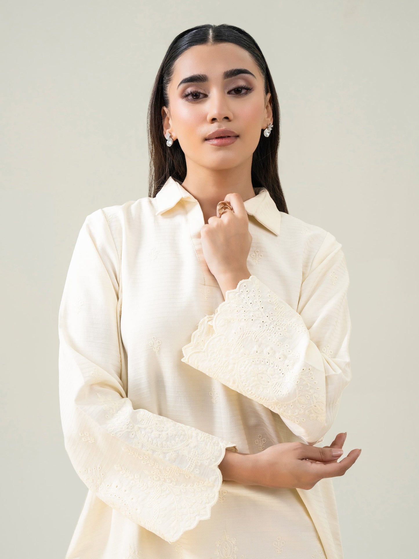 Embroidered Lawn Top