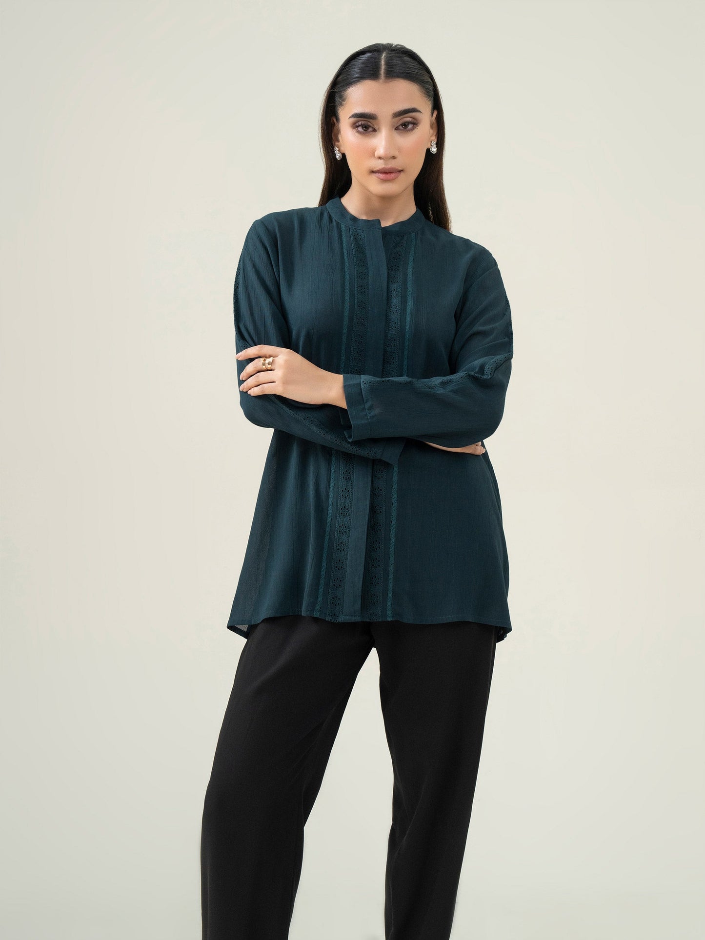 Embroidered Grip Top