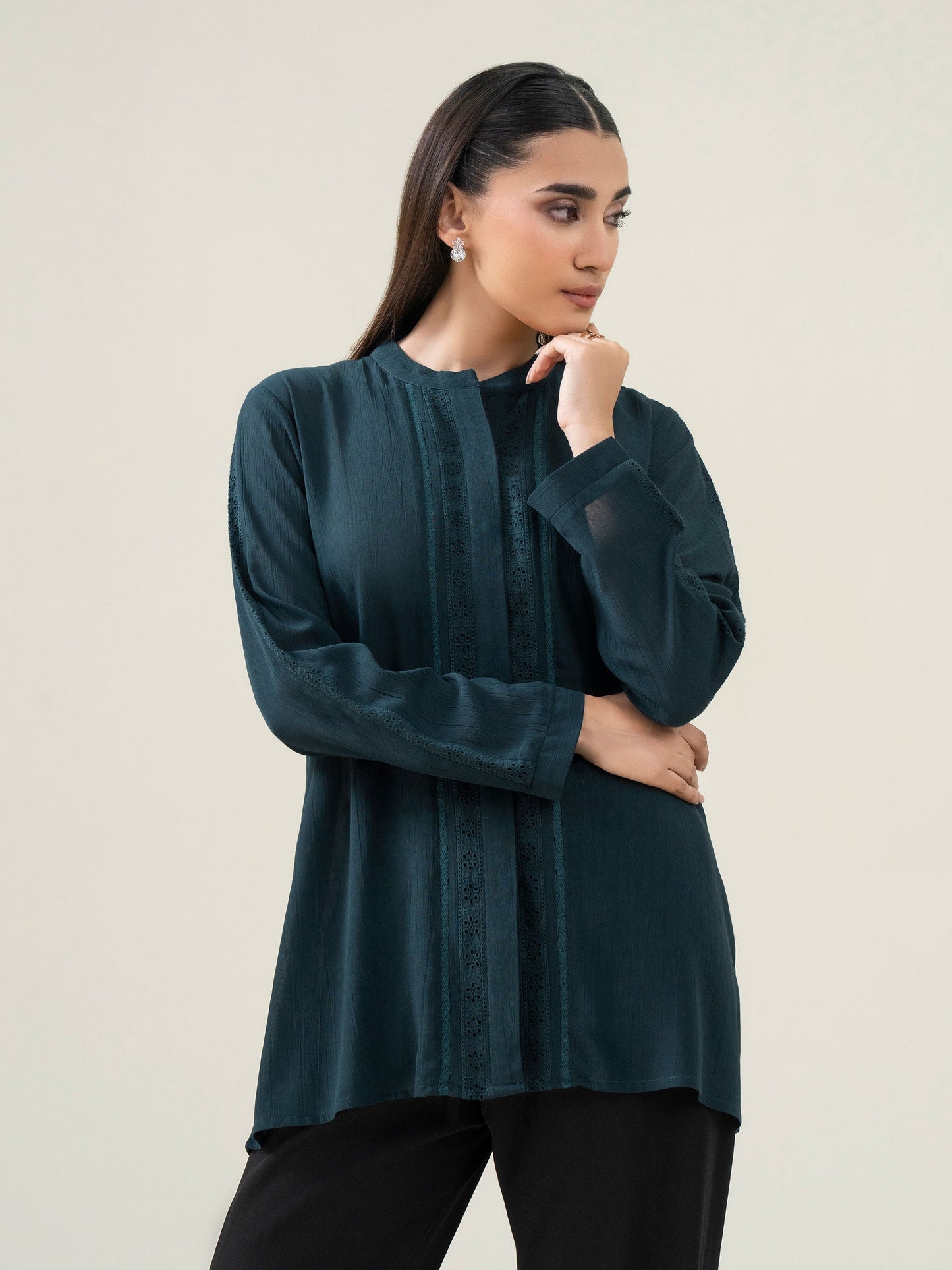 Embroidered Grip Top