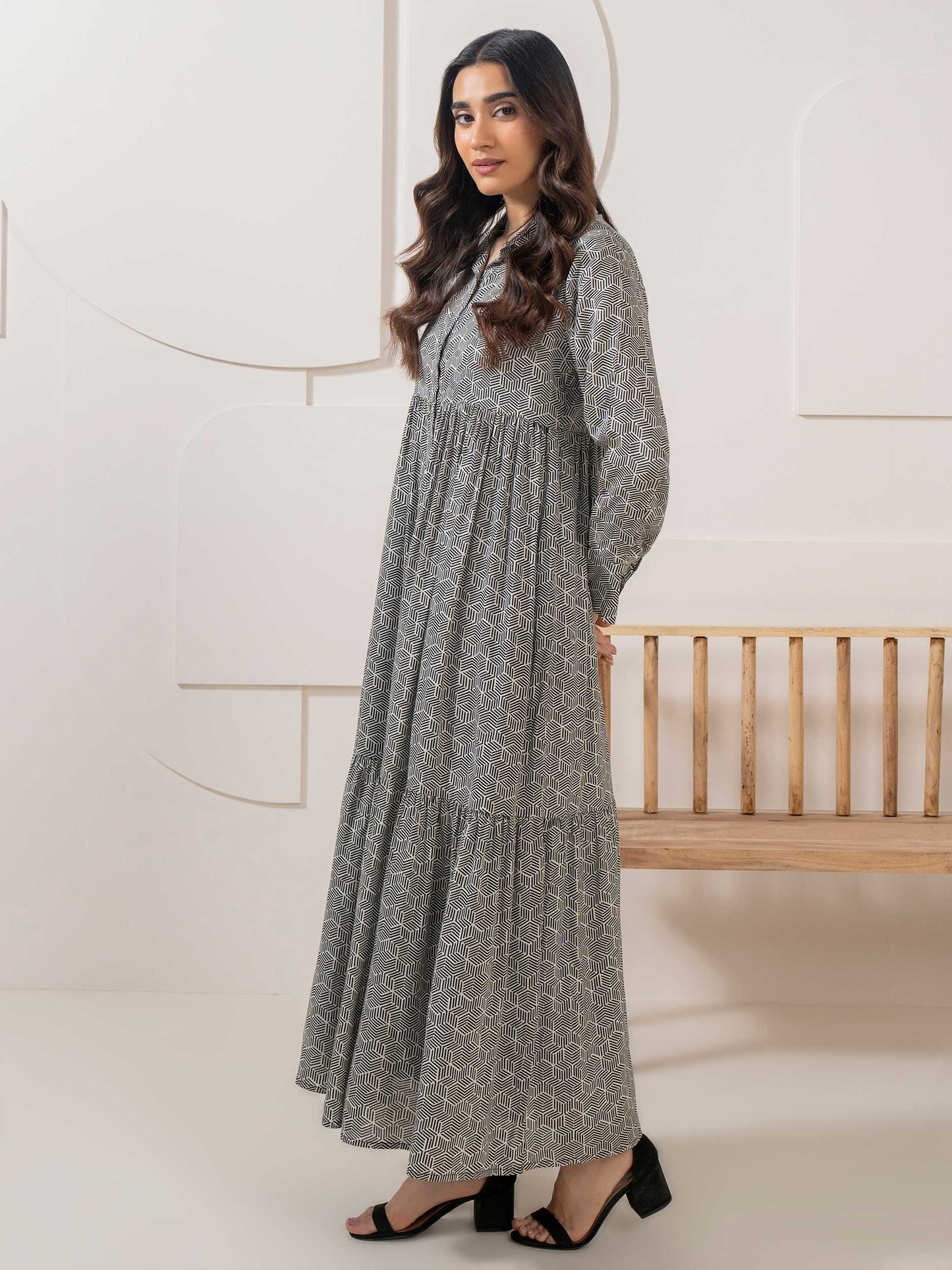 Printed Viscose Dress