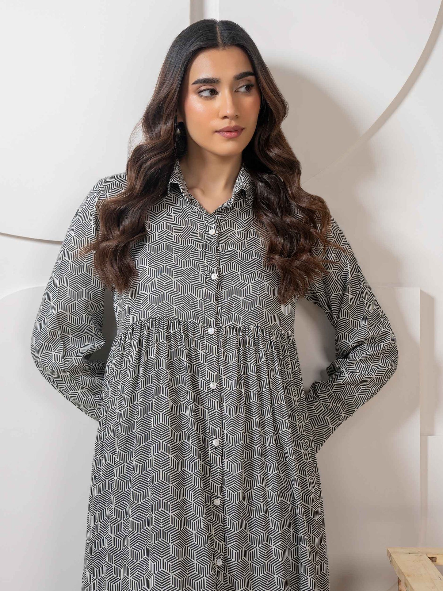 Printed Viscose Dress