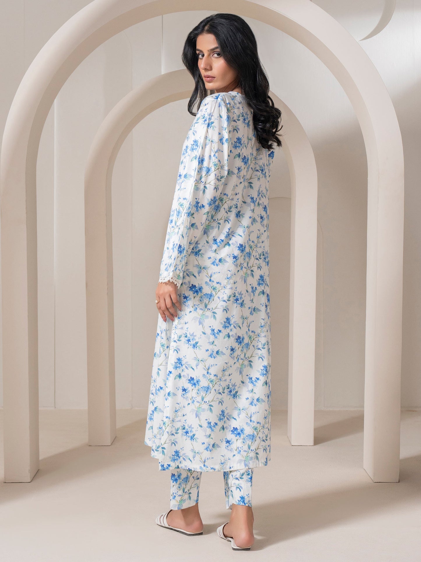 2 Piece Viscose Cotton Suit Printed (Pret)