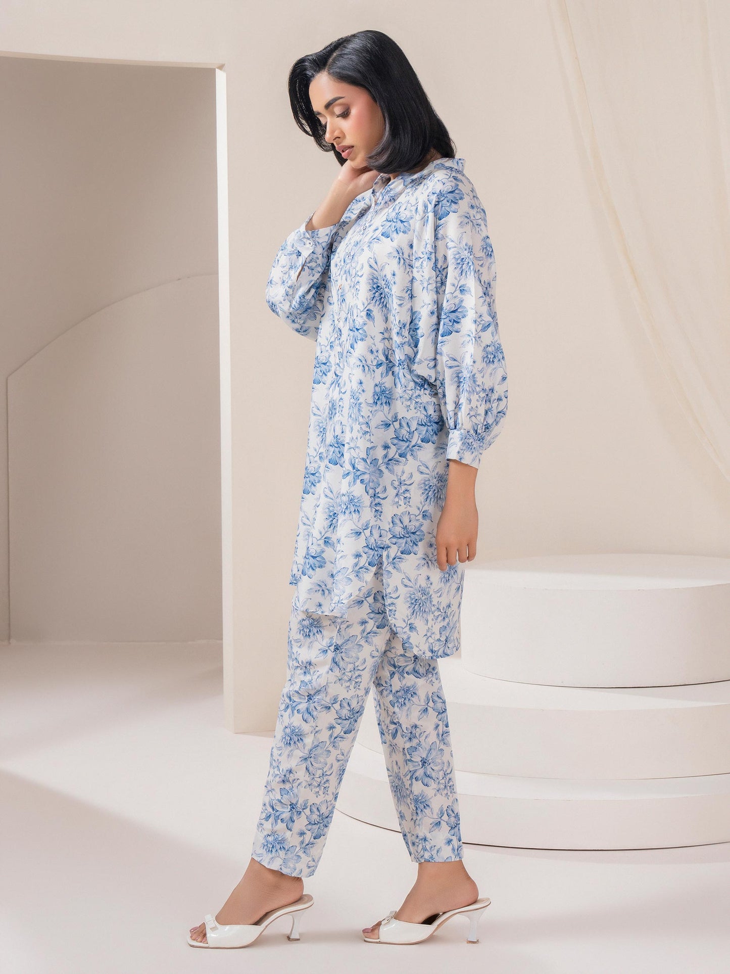Lawn Co-ord Set-Printed (Pret)