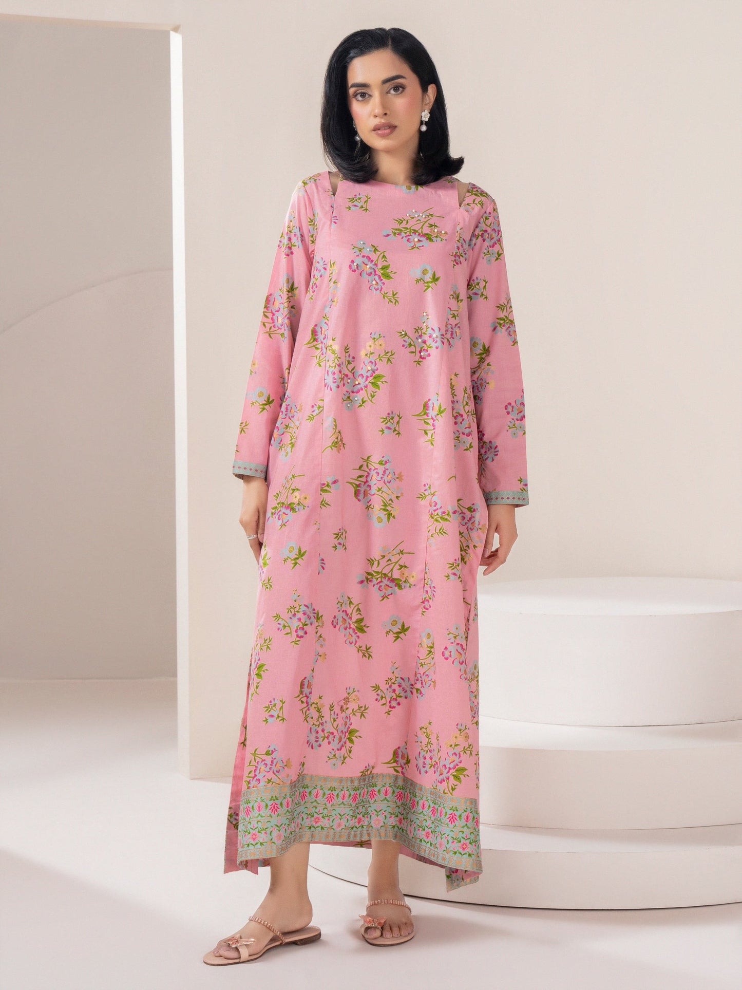 Lawn Pishwas-Paste-Print (Pret)