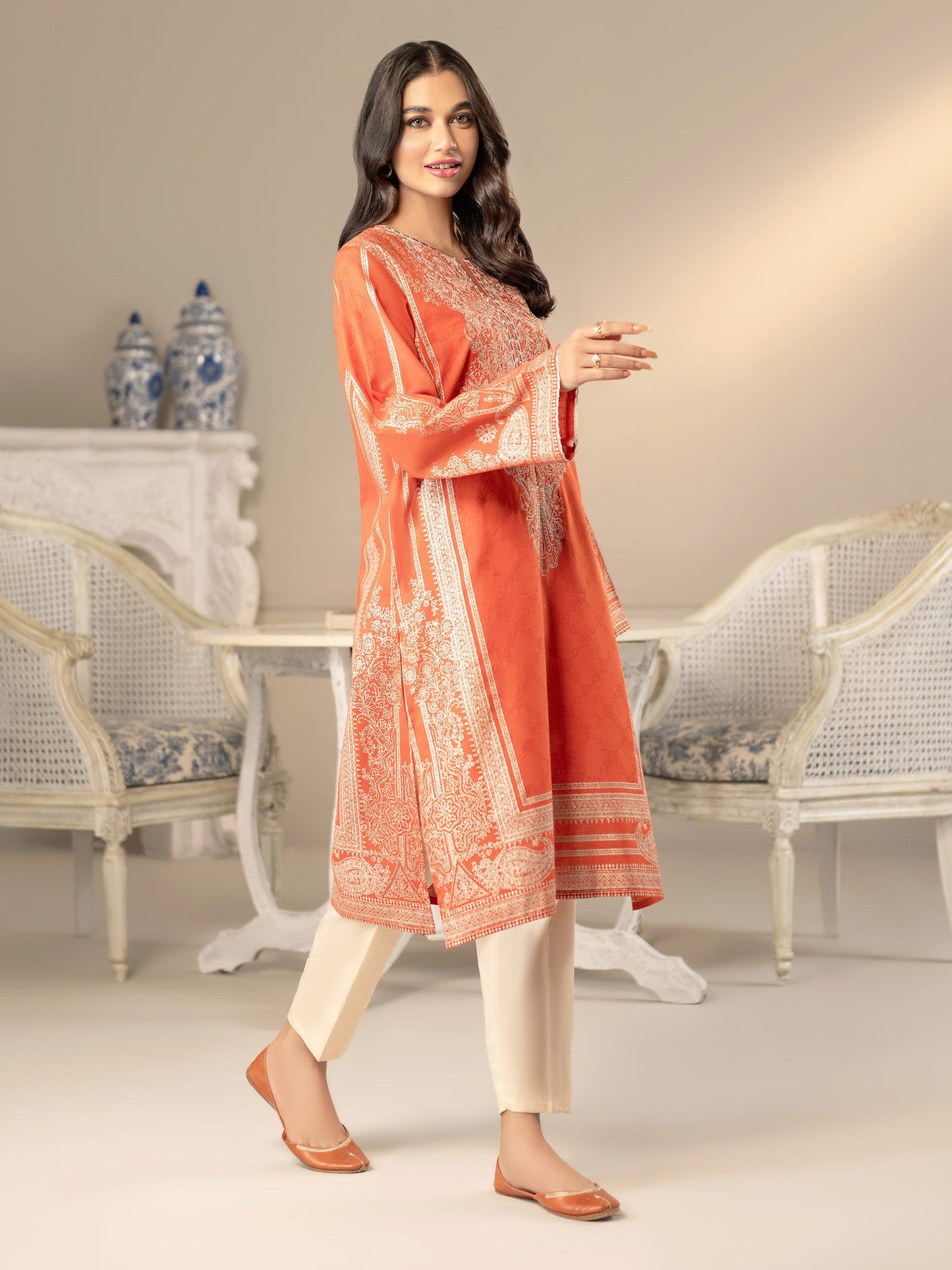 Khaddar Shirt-Embroidered(Unstitched)