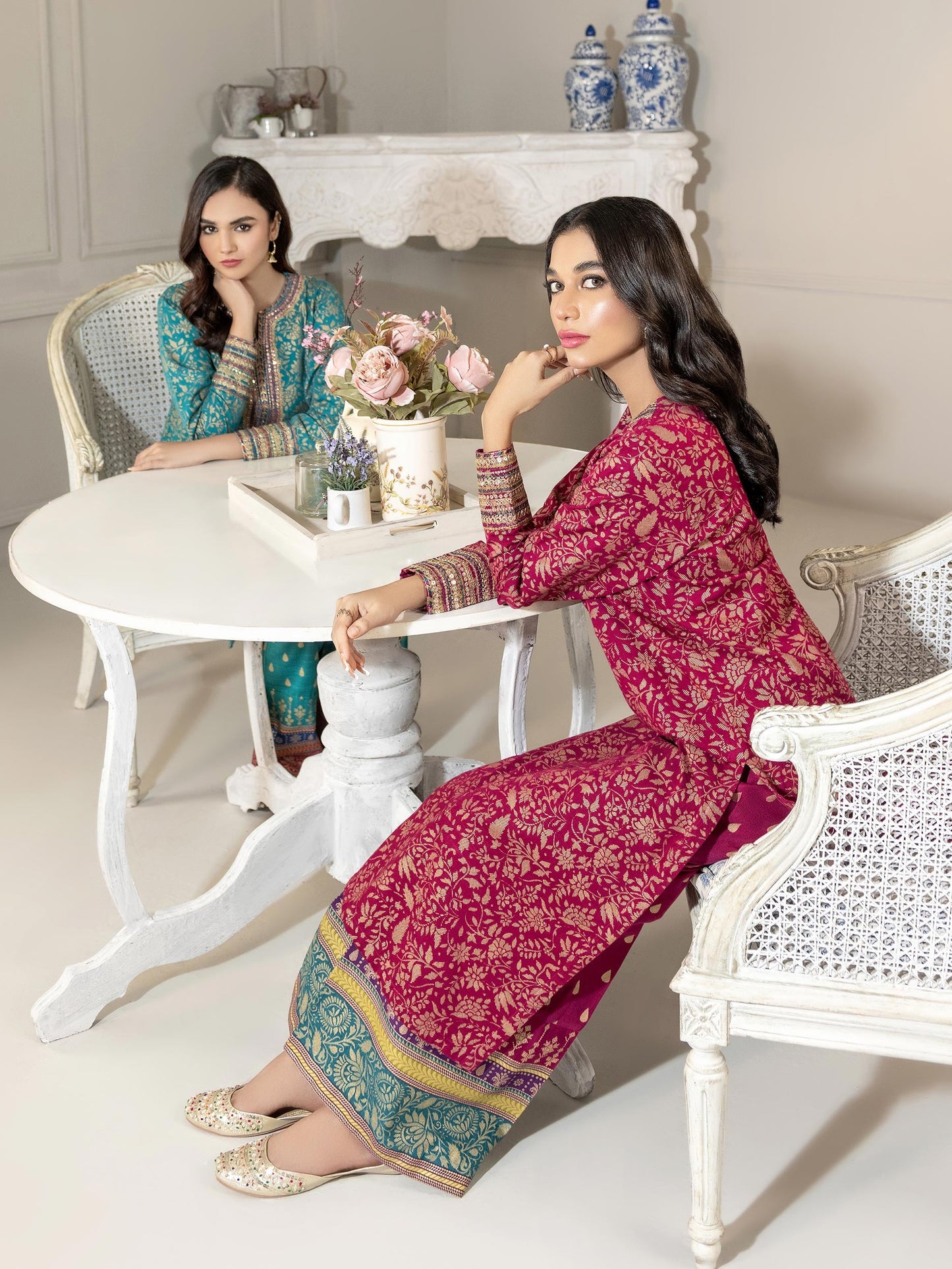 2 Piece Khaddar Suit-Embroidered(Unstitched)