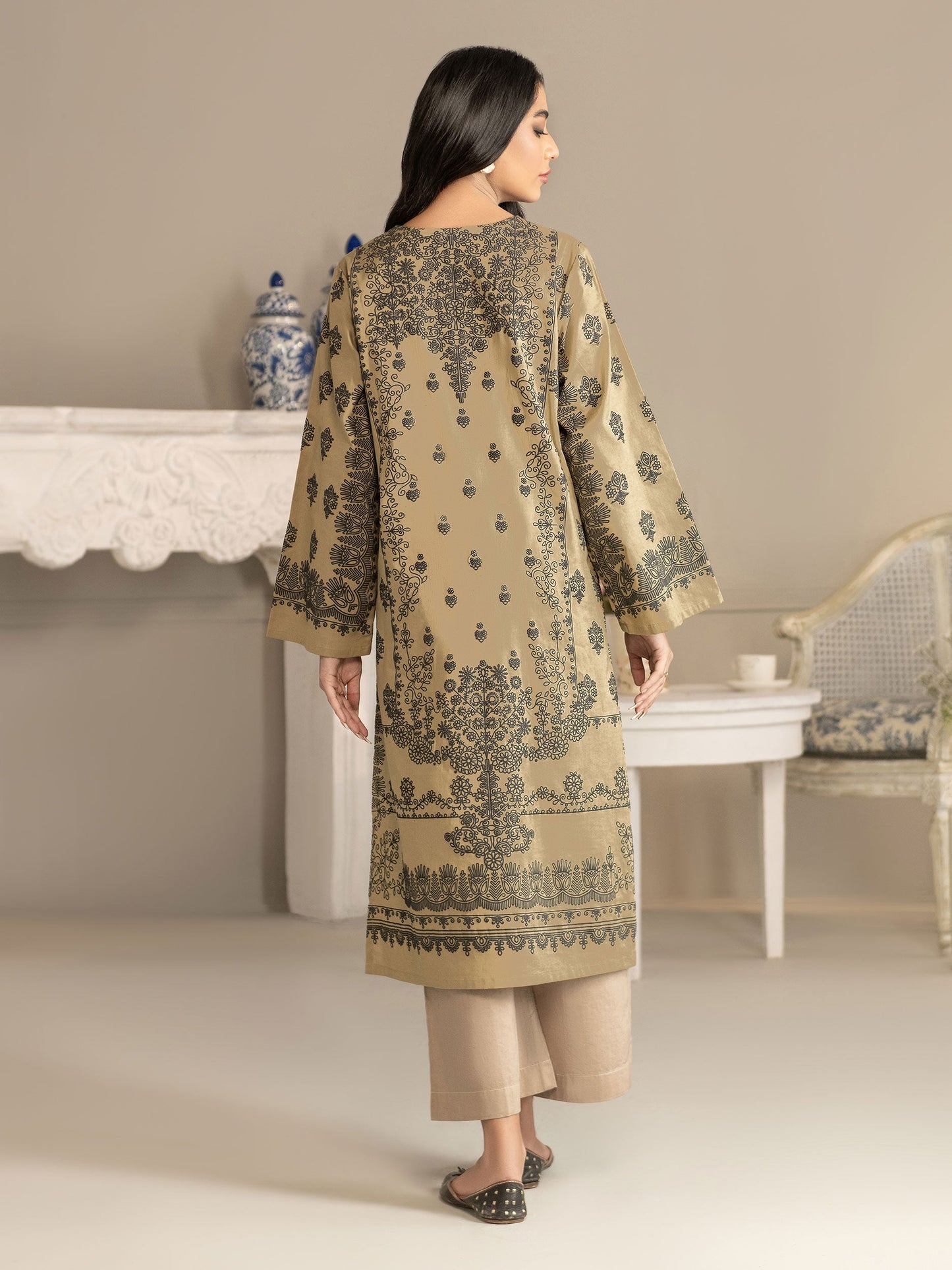 Winter Cotton Shirt-Embroidered(Unstitched)
