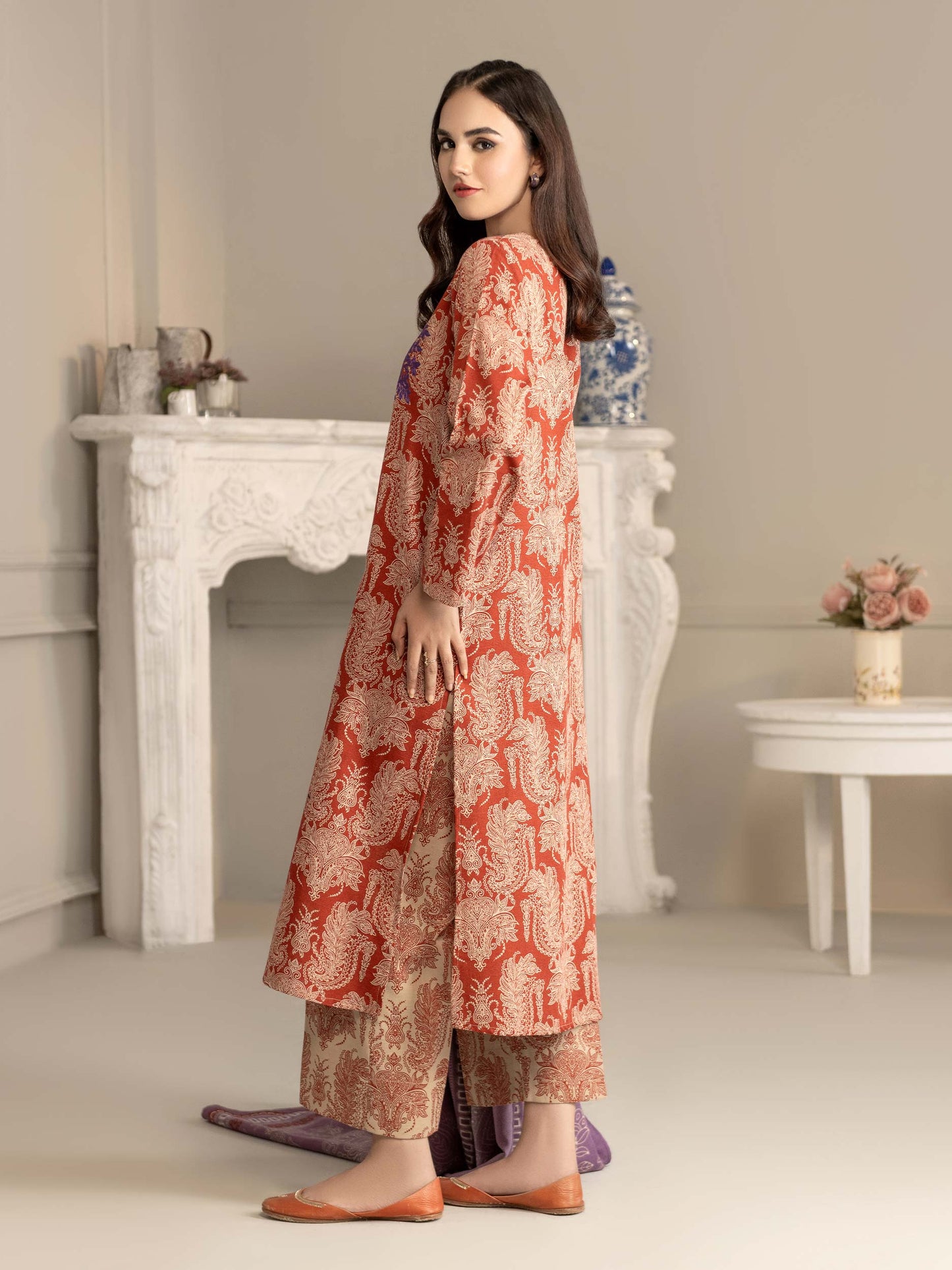 3 Piece Khaddar Suit-Embroidered(Unstitched)