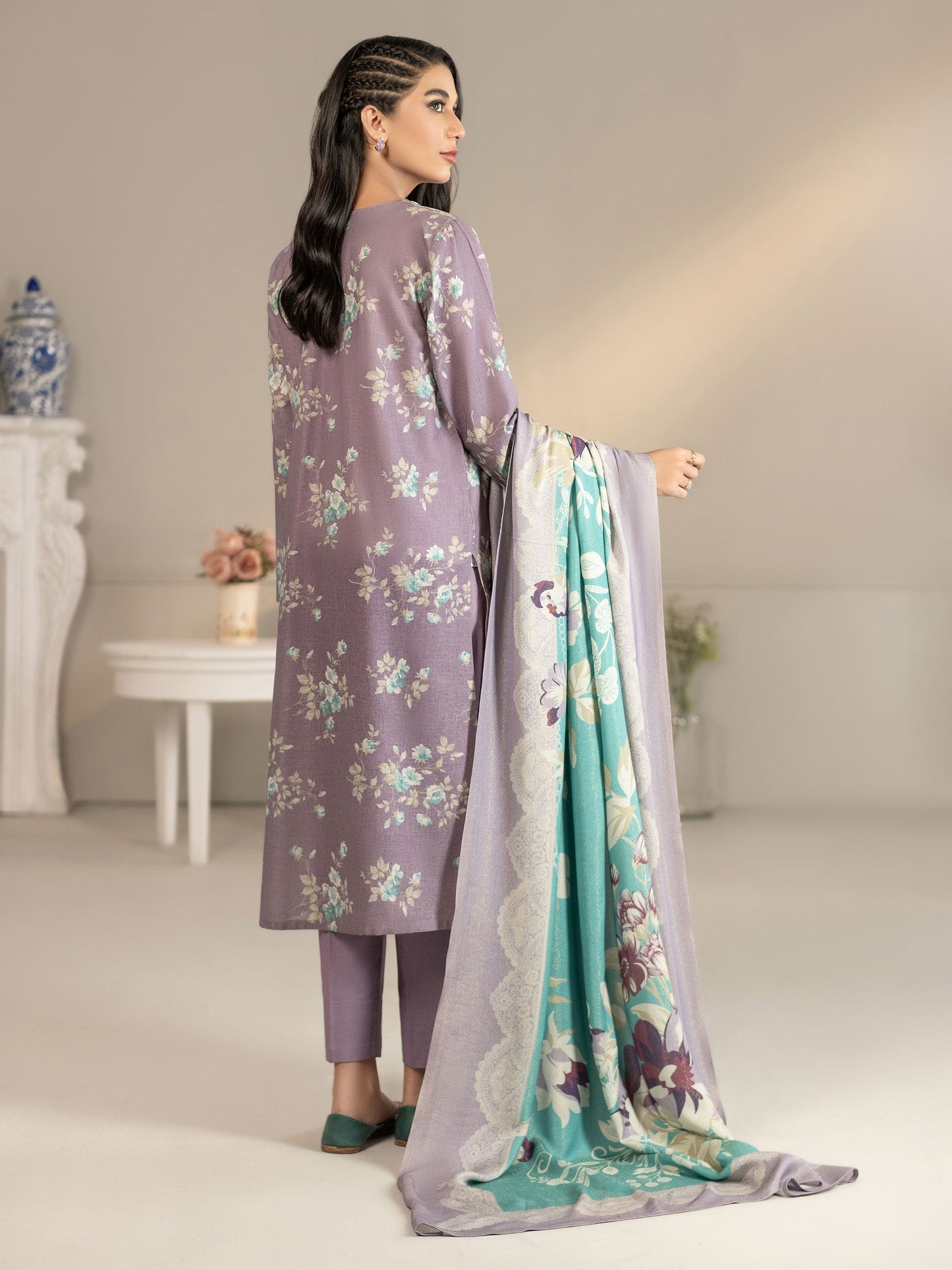 3 Piece Khaddar Suit-Embroidered(Unstitched)