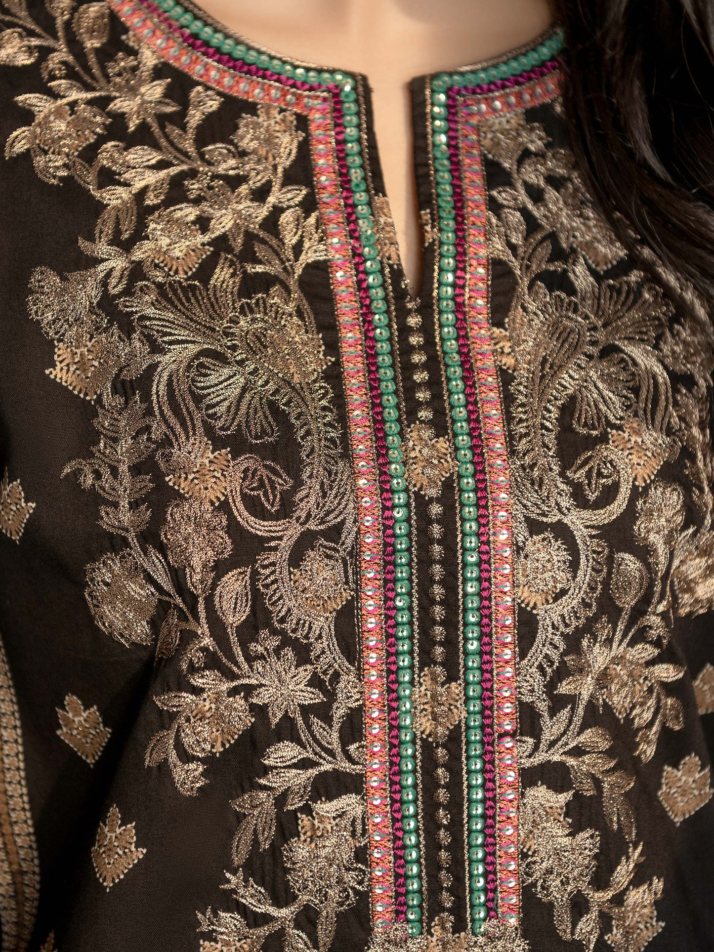 2 Piece Winter Cotton Suit-Embroidered(Unstitched)