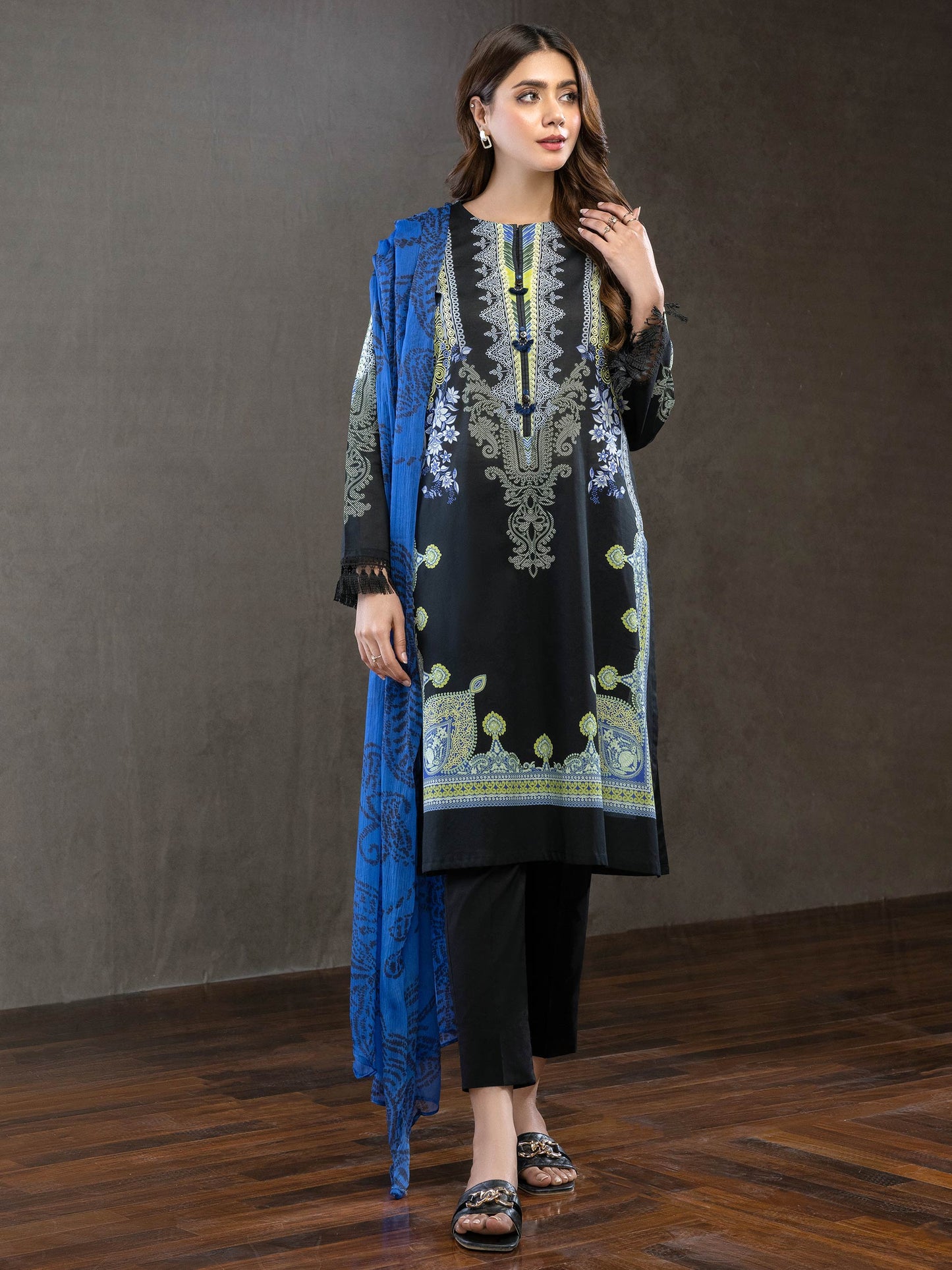 2 Piece Lawn Suit-Printed (Unstitched)